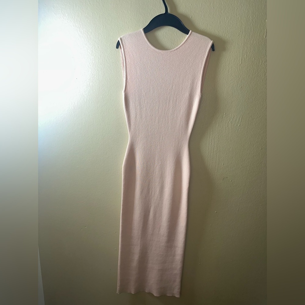 Pink Zara Pencil Backless Dress